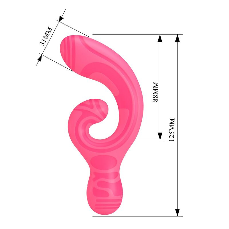 Pretty love - verity usb rechargeable double-ended massager 6