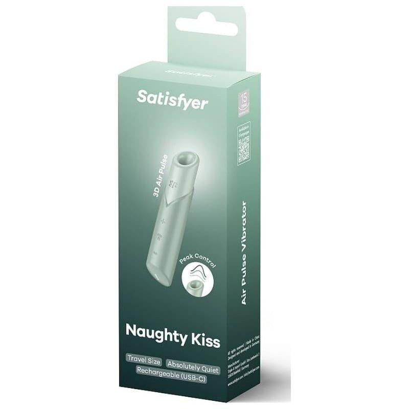 Satisfyer - naughty kiss wave clitoris stimulator aquamarine 1