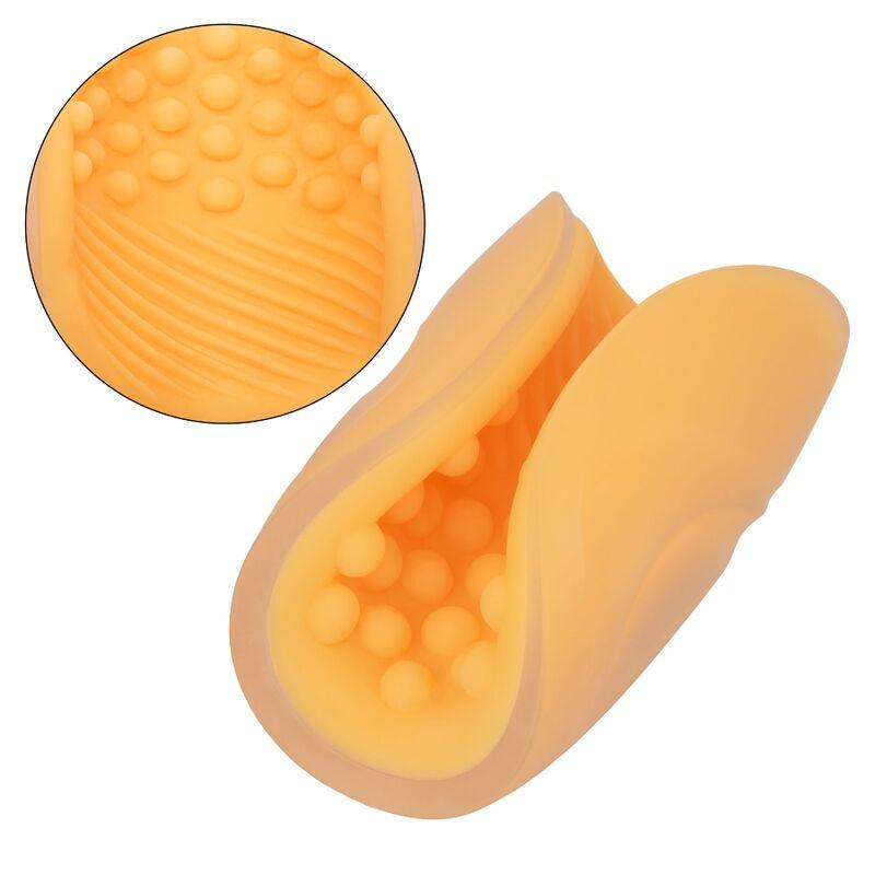 Calex Beaded Grip Masturbator - Orange