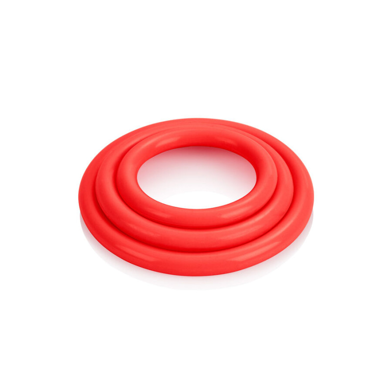 Calexotics - tri-rings set red 2
