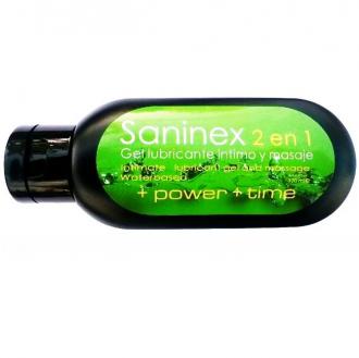 Saninex 2 En 1 Lubricante Intimo Y Masaje + Power  + Time