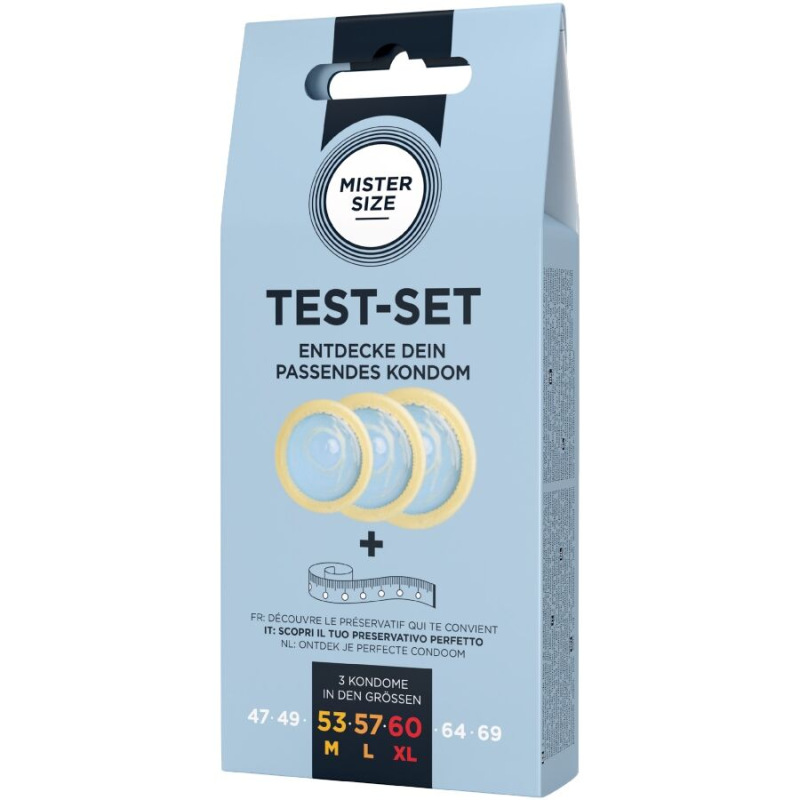 Mister size - test set 3 different sized condoms + measuring tape 2