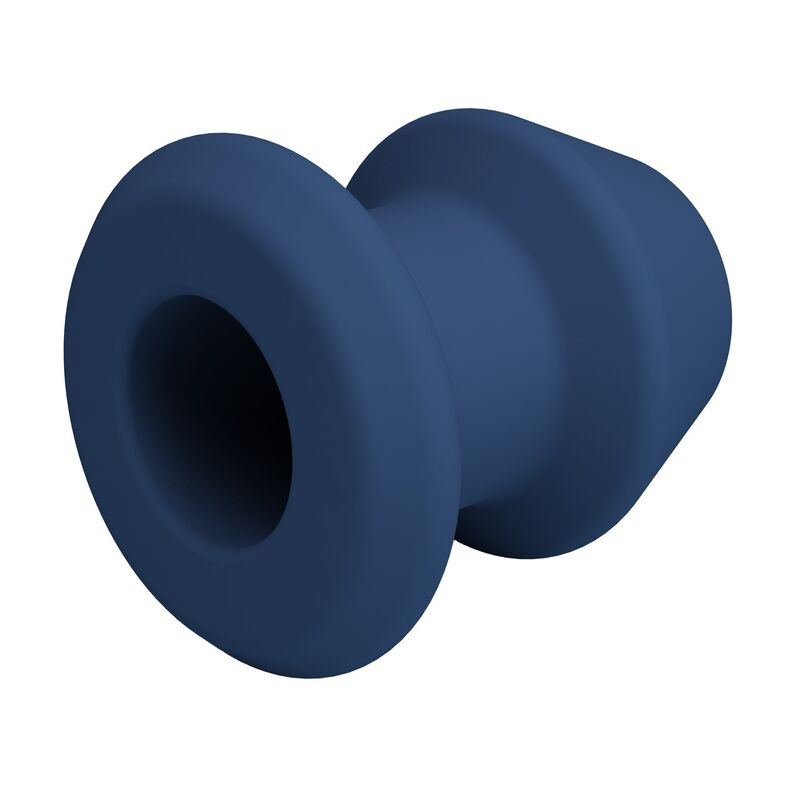 Mr play - jack blue silicone hollow anal plug size m 5