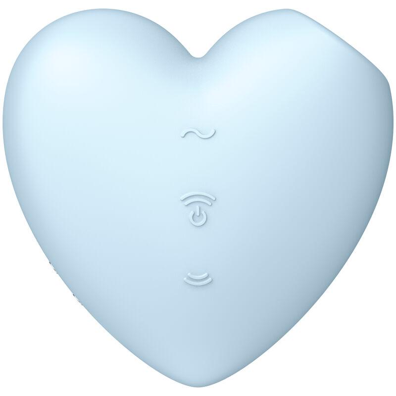 Satisfyer Cutie Heart Stimulator & Vibrator Blue - Stimulátor Klitorisu