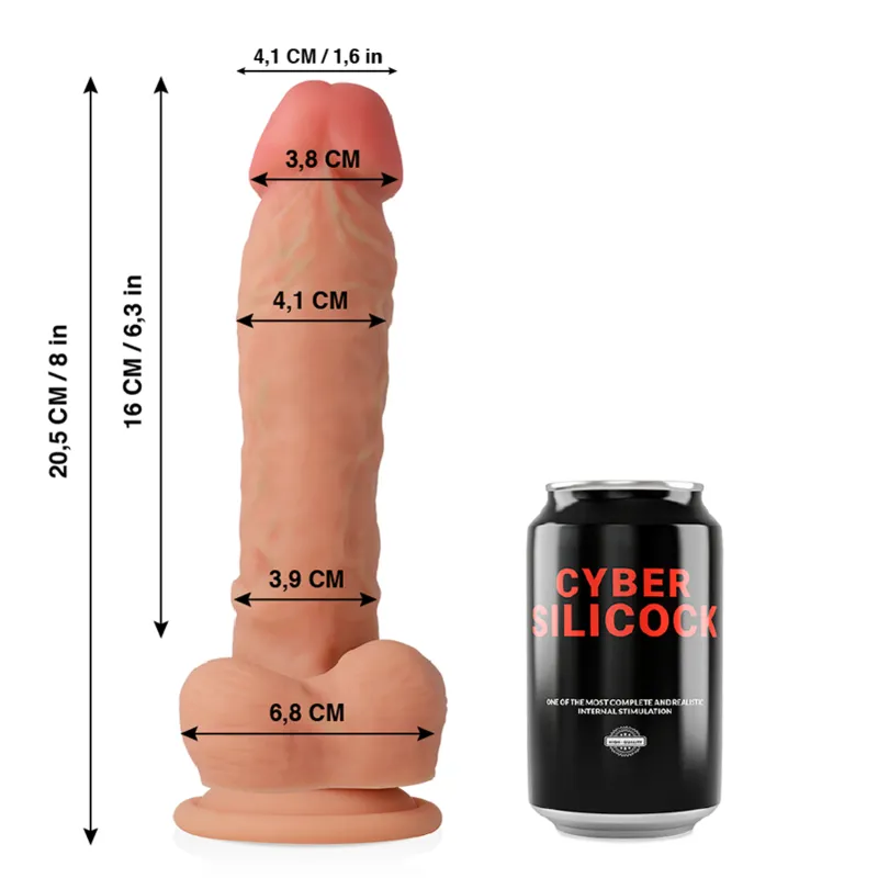 Cyber Silicock Magnus Ultra Realistic Soft Liquid Silicone 20.5 Cm - Realistické Dildo 1