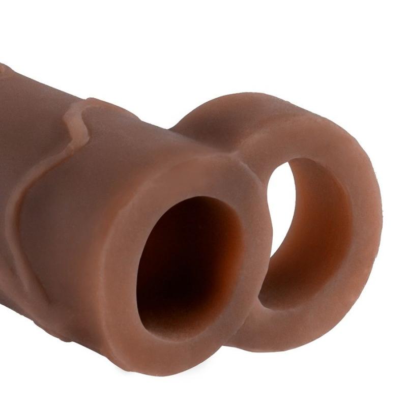 Perfect 2 Extension Ball Strap Skin Brown - Návlek Na Penis 3