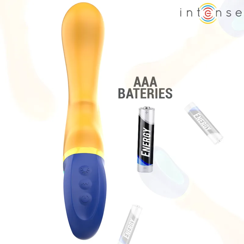 Intense - shaggy g-spot vibrator yellow 5