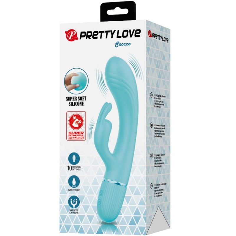 Pretty love - scocco vibrator rabbit turquoise 10