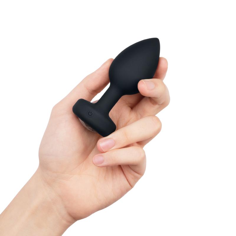 B-Vibe - Vibrating Jewel Plug M/L Black Diamond 7
