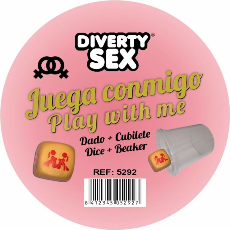 Diablo picante - golden hard dice with woman positions and cube