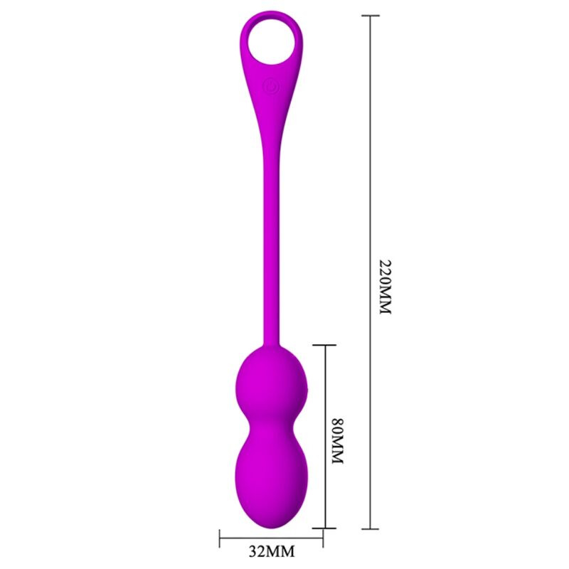 Pretty love - elvira rechargeable vibrating balls purple 4