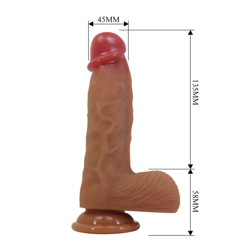 Pretty love - duvall realistic dildo with suction cup 19.3 cm -Ø- 4.5 cm 5