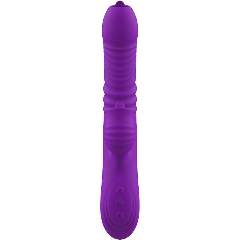 Armony - Fully G Spot Rabbit Vibrator With Stimulating Tongue Violet Heat Effect