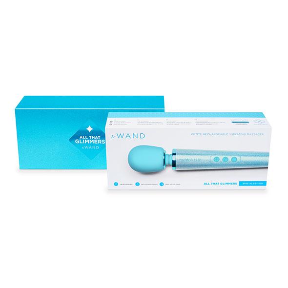 Le Wand - Petite All That Glimmers Rechargeable Vibrating Massager Blue