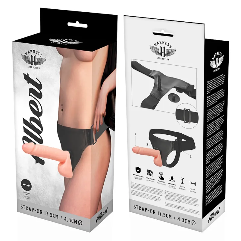 Harness Attraction Albert Realistic Flesh 17.5 X 4.3cm 6