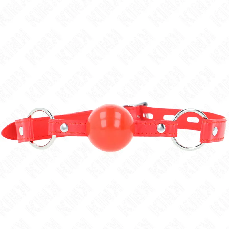 Kink - Tpe Ball 4 Cm Gag With Rojo Lock 60 X 2 Cm