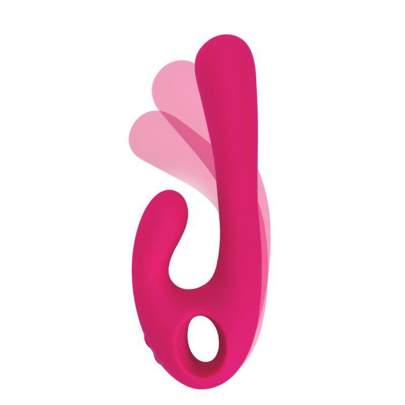 Nomi Tang - Flex Bi Bendable Dual Stimulation Vibrator Pink