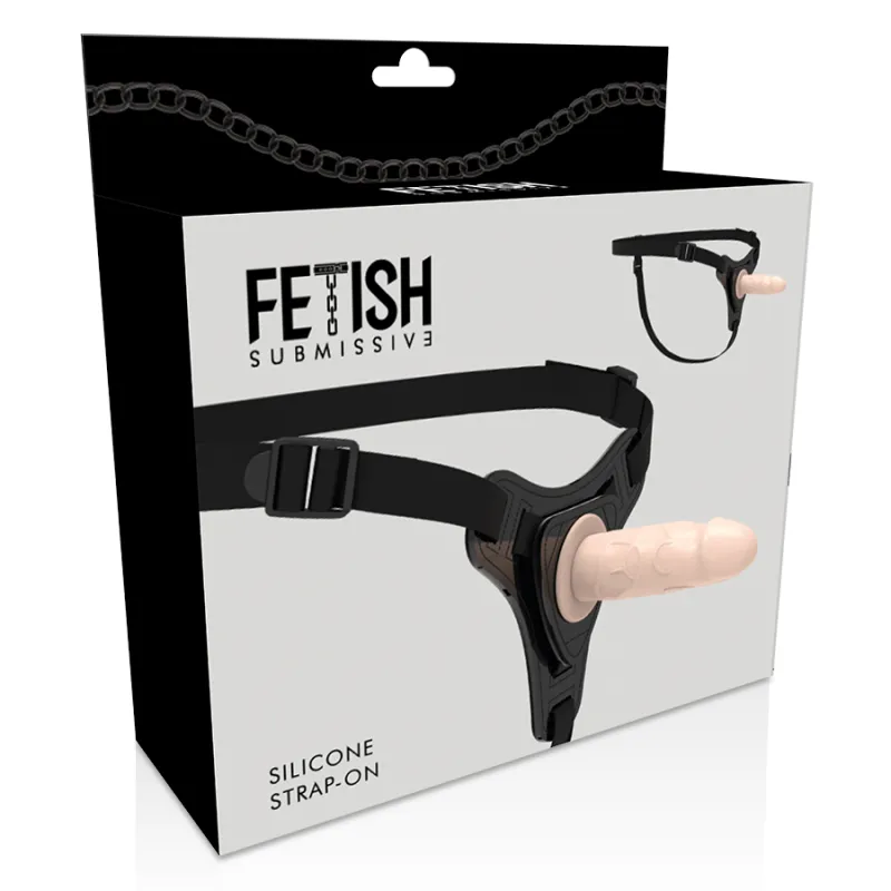 Fetish Submissive Silicone Strap-On Flesh 16cm Realistic 3