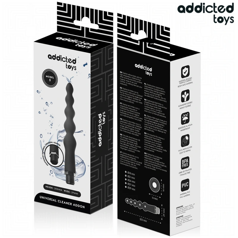 Addicted toys - anal cleaner with universal adapter model 5 6