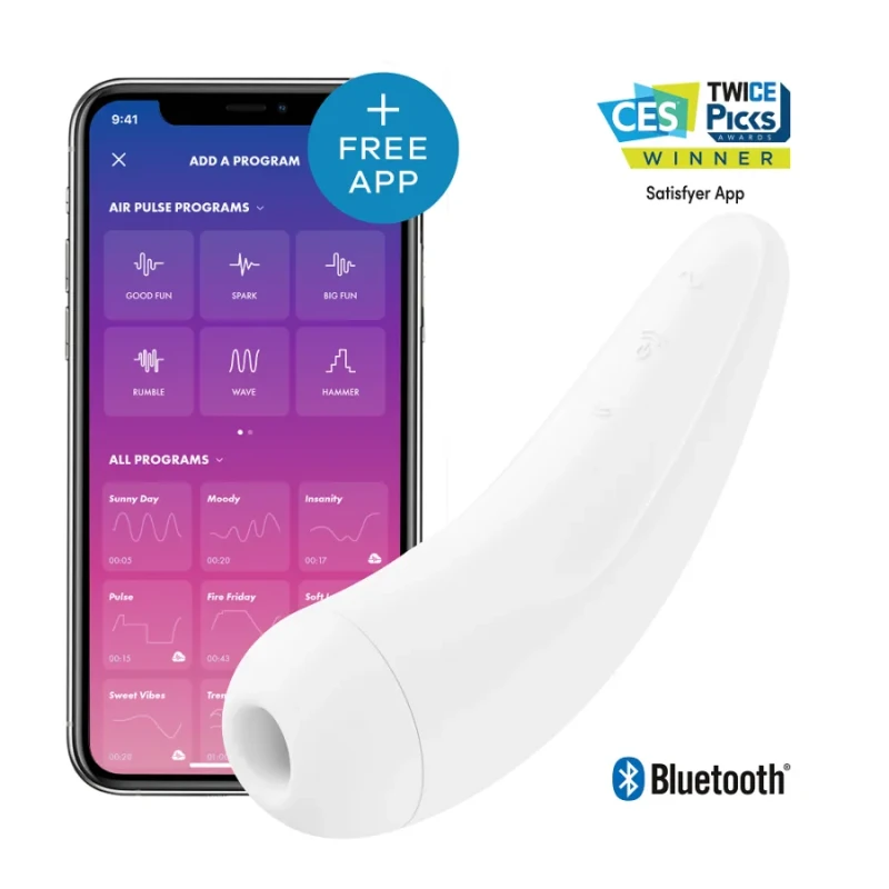 Satisfyer Curvy 2+ White - Stimulátor Klitorisu 1