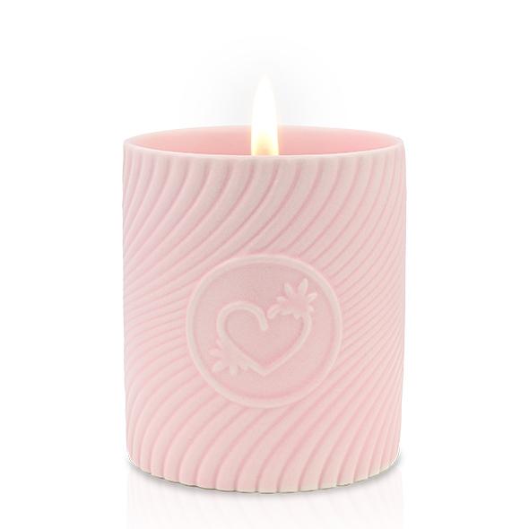 Highonlove - Pink Massage Candle Strawberries & Champagne
