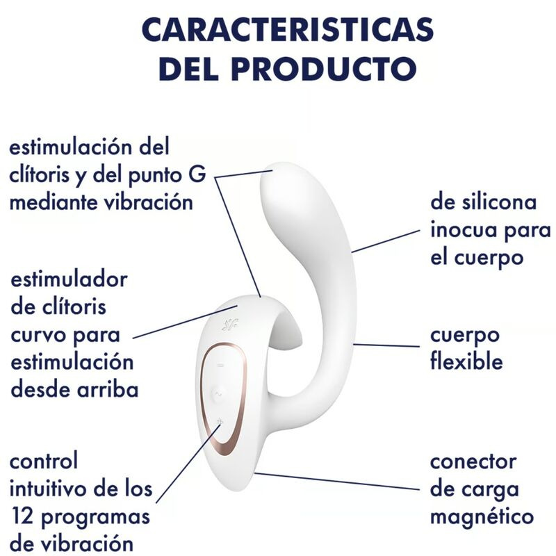 Satisfyer - g for goddess 1 rabbit vibrator white 3