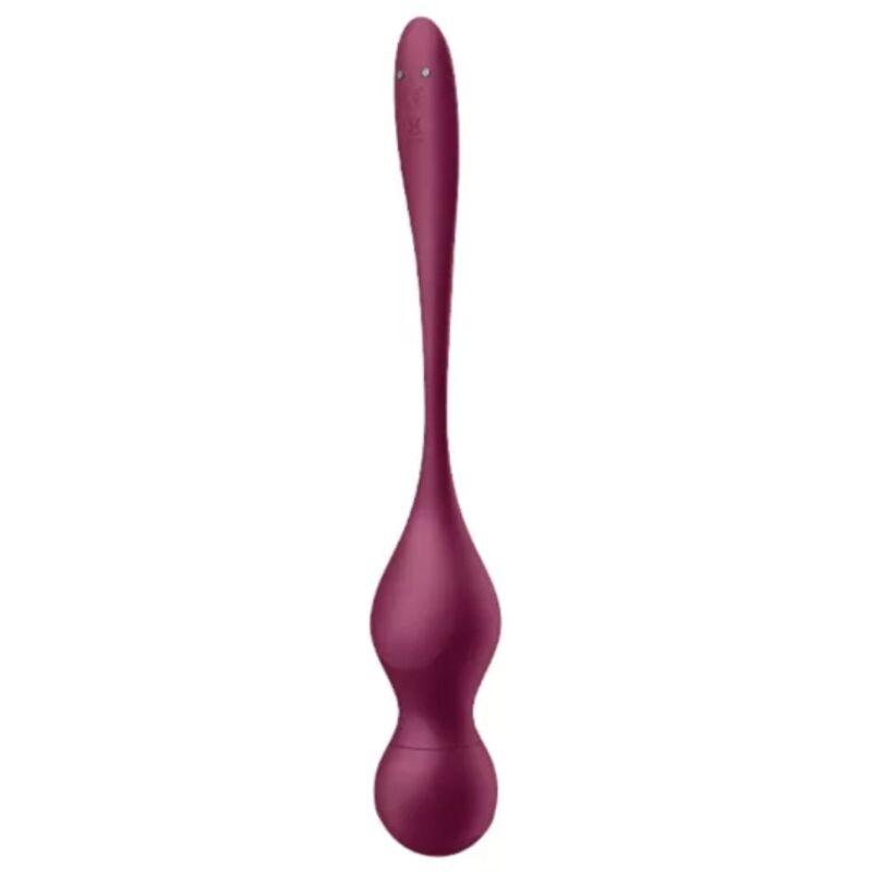 Satisfyer - love birds vary vibrating balls free app wine red 3