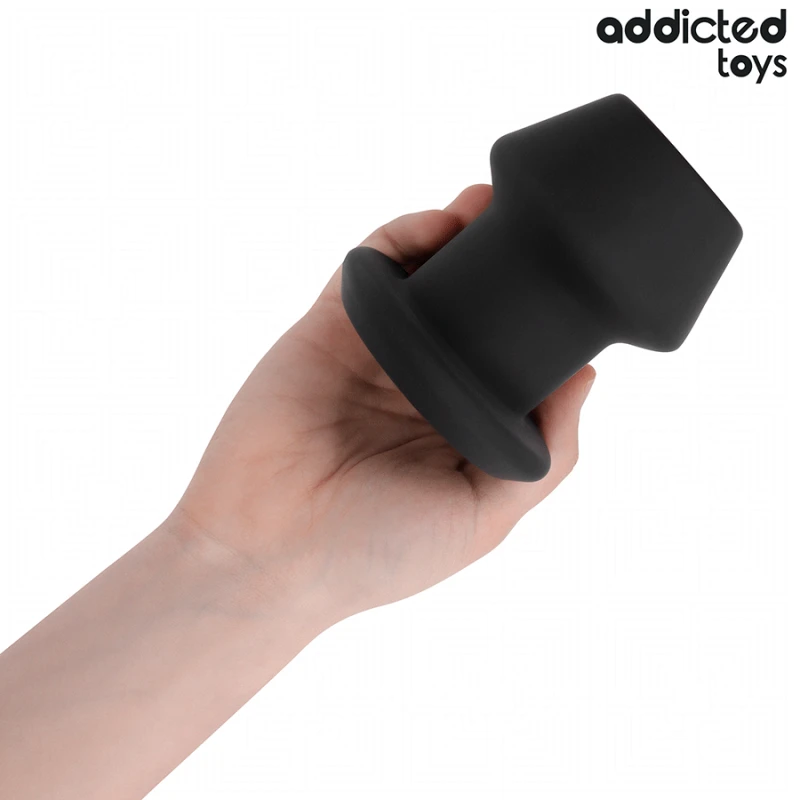 Addicted toys - extreme hollow anal plug silicone size l 10.4 cm 5