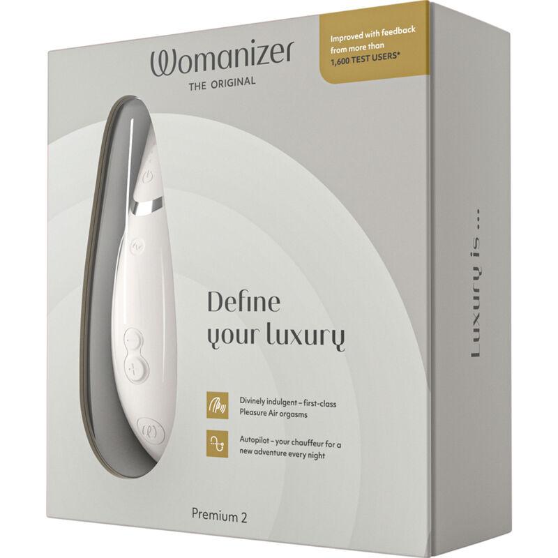 Womanizer - Premium 2 Clitoral Stimulator Warm Gray - Stimulátor Klitorisu