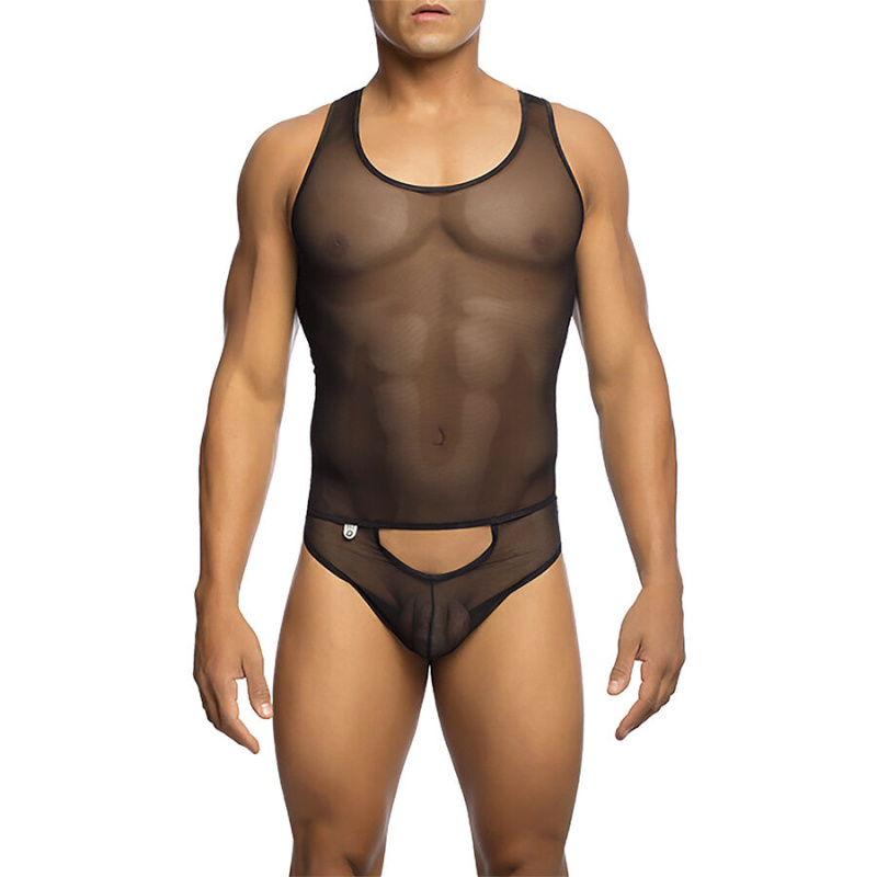 Mob - transparent black bodysheer size s/m