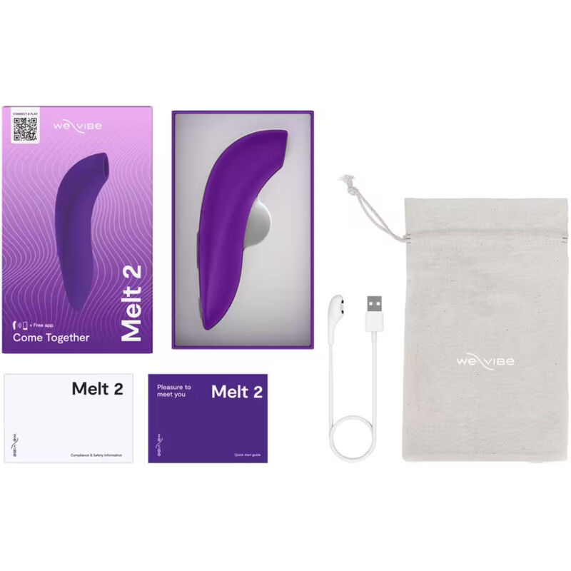We-vibe - melt 2 air-pulse clitoral stimulator purple 14