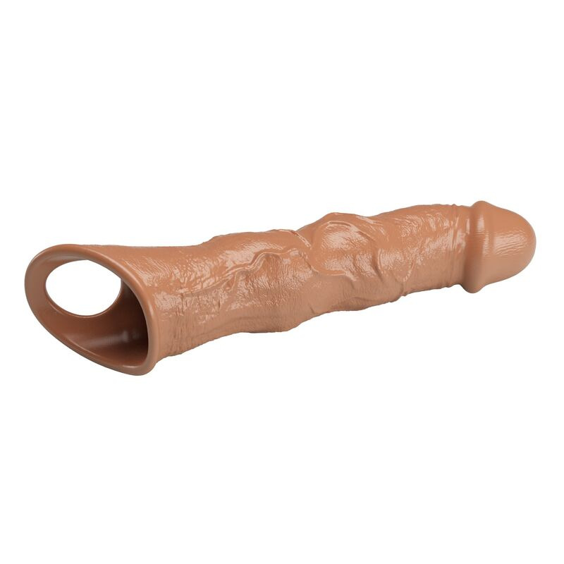Pretty love - adjustable penis extension sleeve 28 cm Ø 4.5 cm brown 3