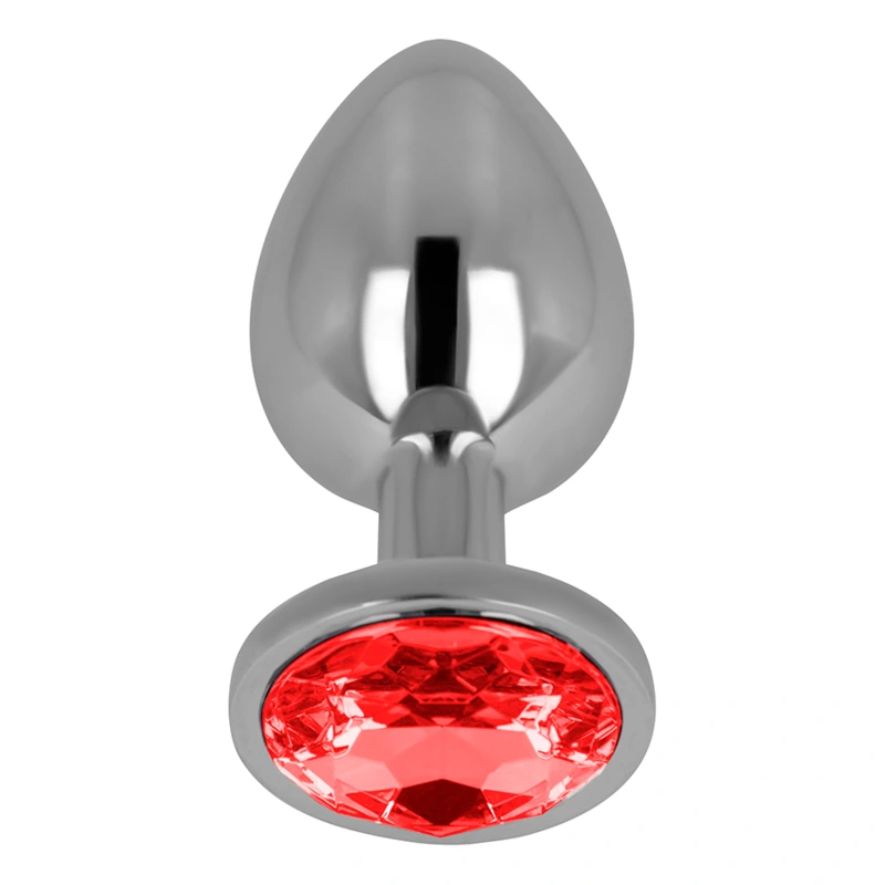 Ohmama - anal plug with red crystal 8 cm 1