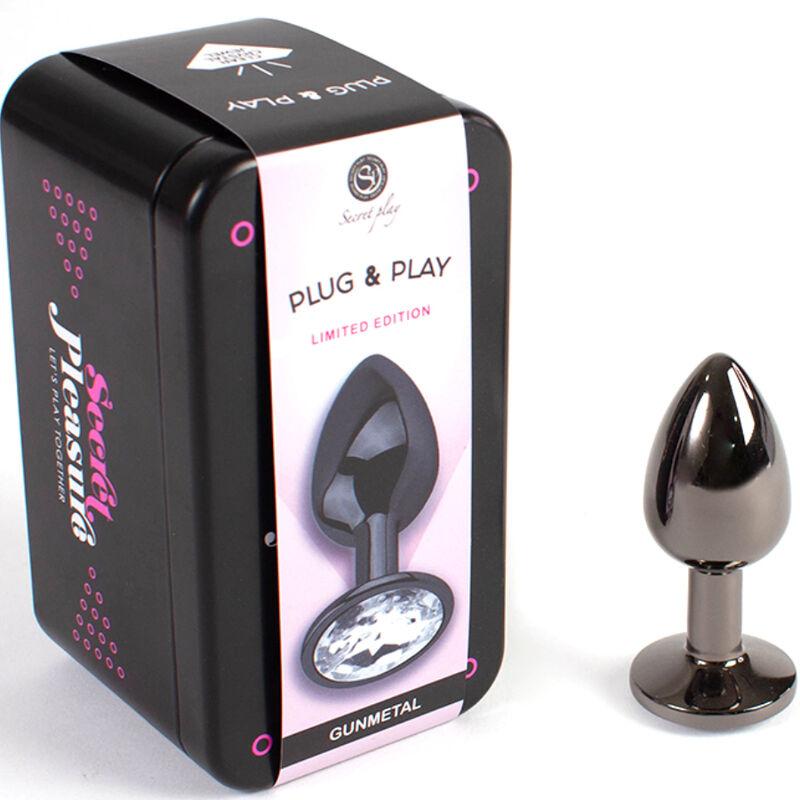 Secret Play - Gunmetal Butt Plug Small Size 7 Cm