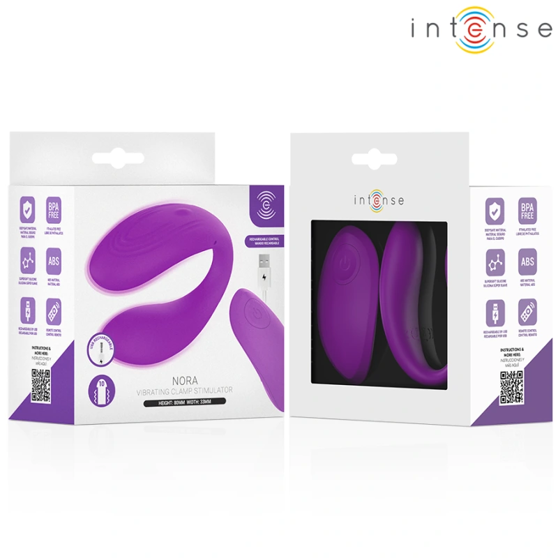 Intense - nora vibrating clamp stimulator purple 4