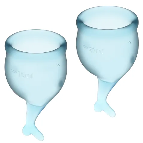 Satisfyer Feel Secure Menstrual Cup Light Blue 15+20ml