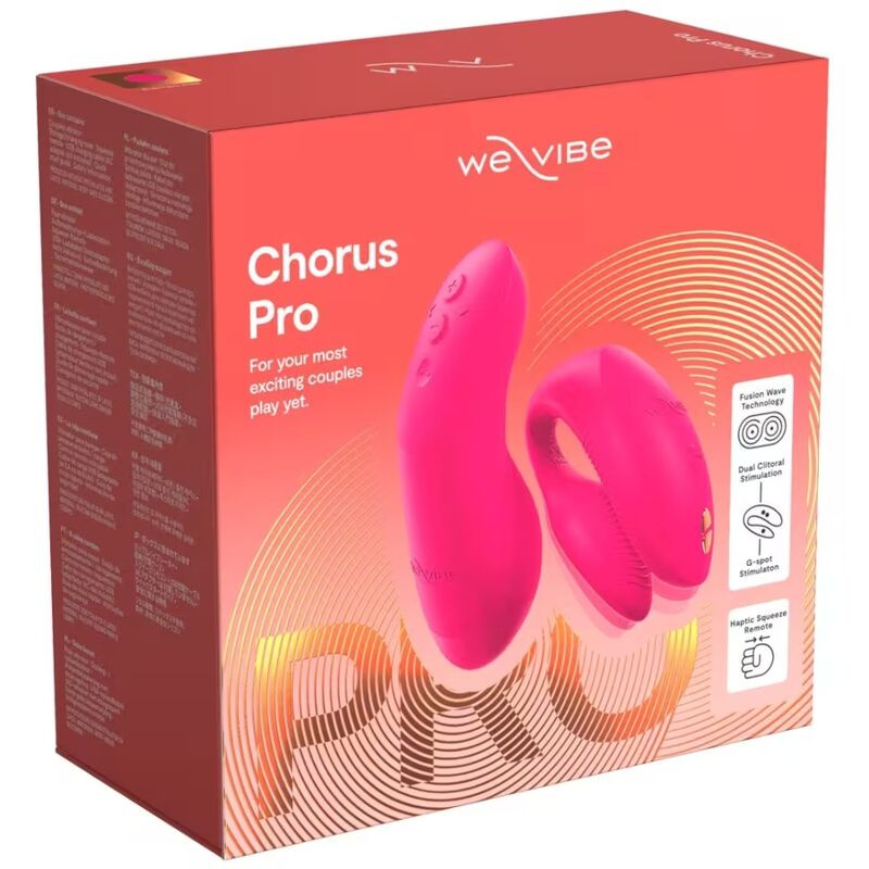 We-vibe - chorus pro premium couples vibrator electric pink 17