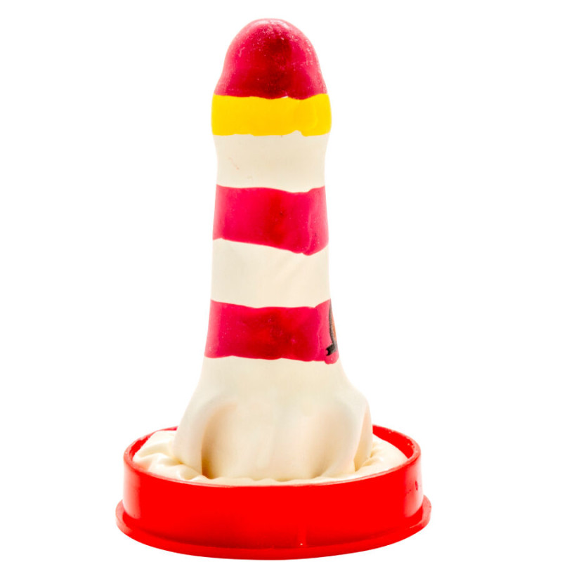 Condomerie - handpainted novelty condoms lighthouse 1