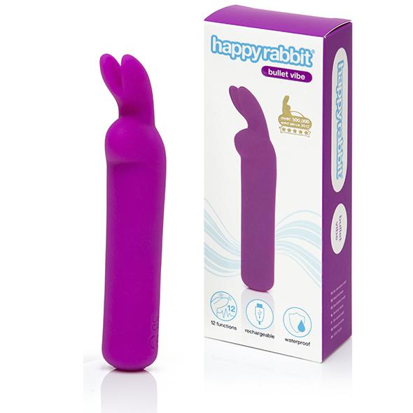Happy Rabbit - Rechargeable Vibrating Bullet Purple 3