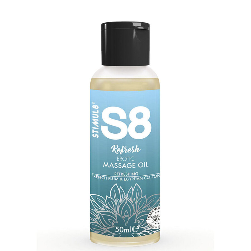 Stimul8 - s8 refresh erotic cotton massage oil 50 ml