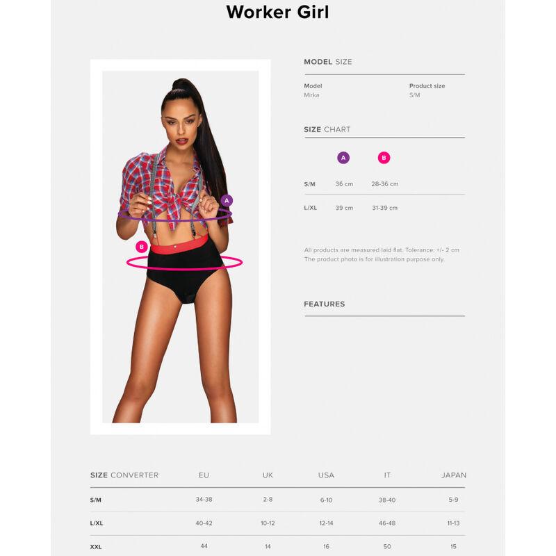 Obsessive - Worker Girl Costume S/M 4