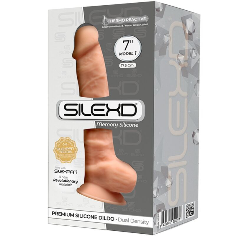 Silexd - Model 1 Realistic Penis Premium Silexpan Silicone 17.5 cm 2