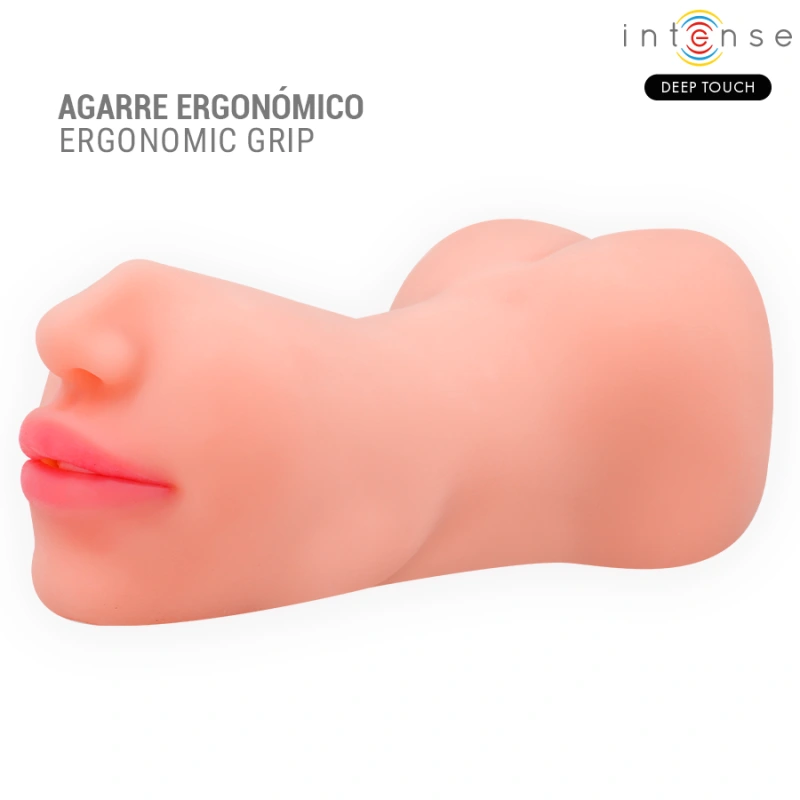 Intense deep touch - riley double mouth & vagina masturbator 6