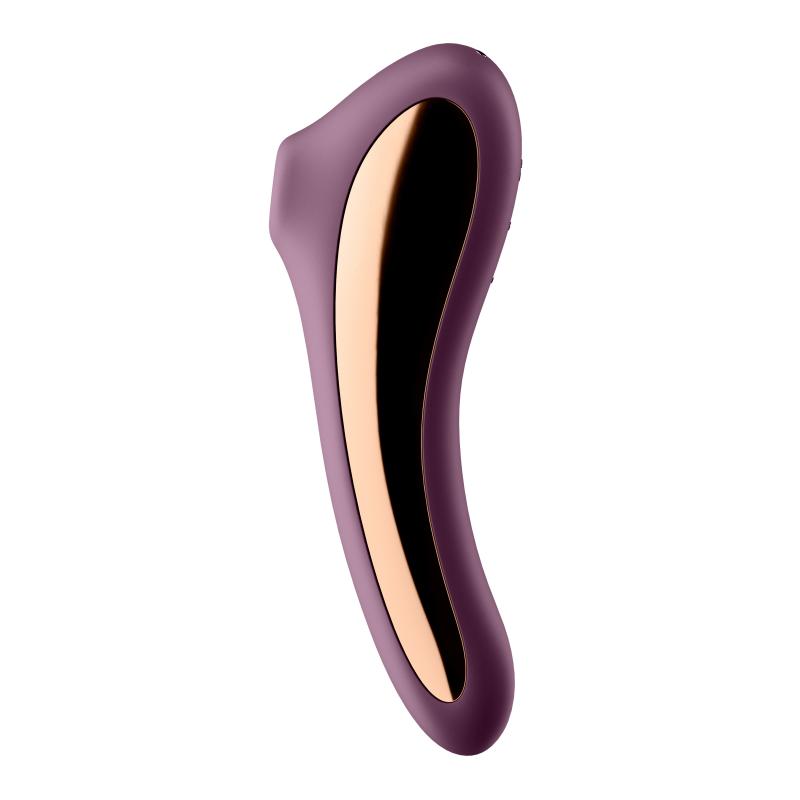 Satisfyer - Dual Kiss Insertable Air Pulse Vibrator Wine Red - Stimulátor Klitorisu