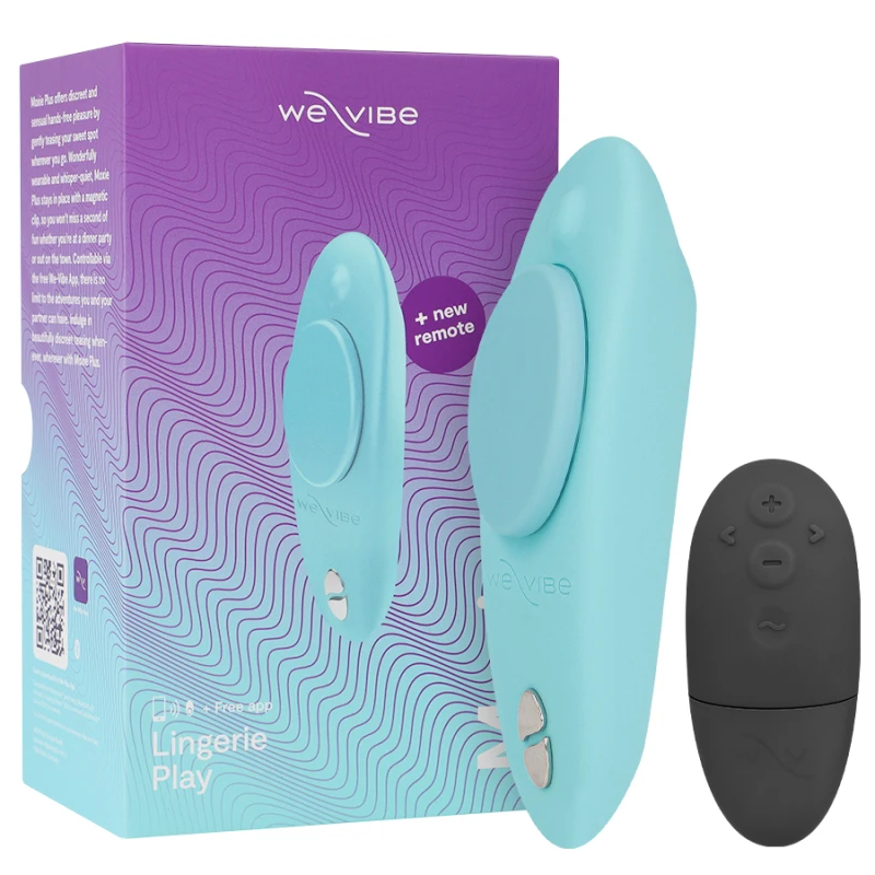 We-Vibe - Moxie + Clitoral Vibrator Aqua