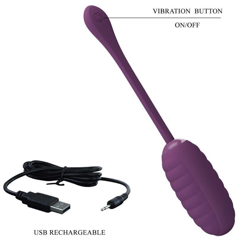 Pretty Love - Casper Purple Rechargeable Vibrating Egg 4
