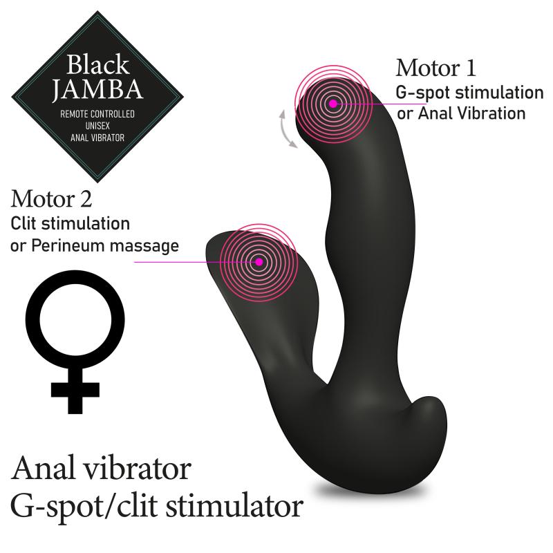 Feelztoys - Black Jamba Anal Vibrator - Análny Vibrátor 2