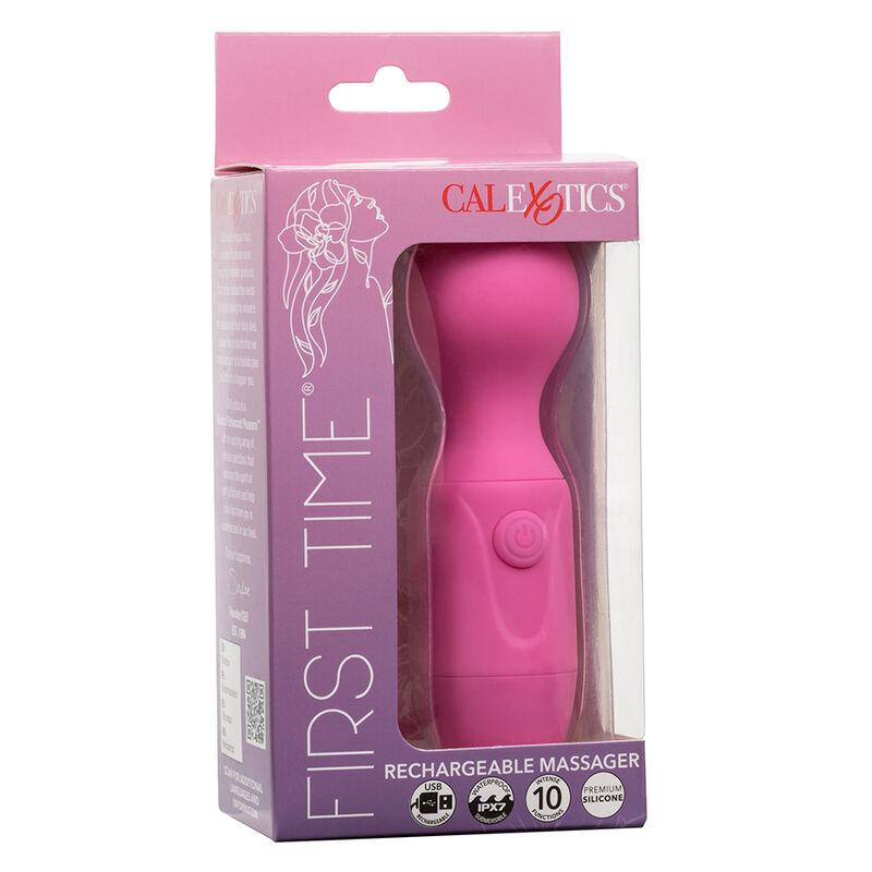 Calexotics - First Time Rechargeable Massager 10 Vibrations Pink