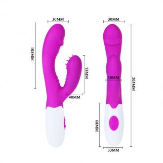 Pretty Love Flirtation - Andre Vibrator With Clit Stimulatio