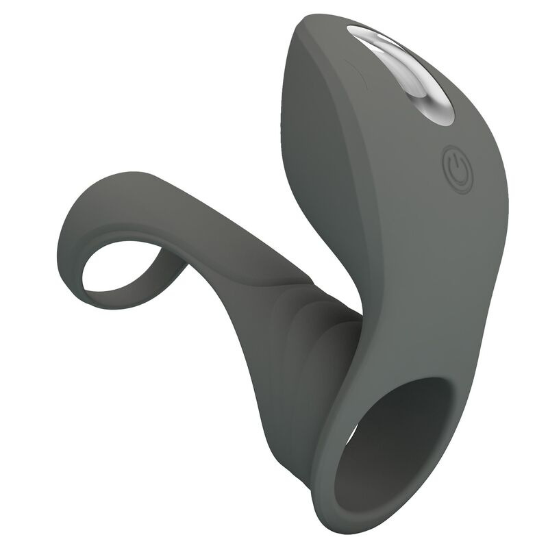 Pretty love - rechargeable vibrating ring with dual stimulator